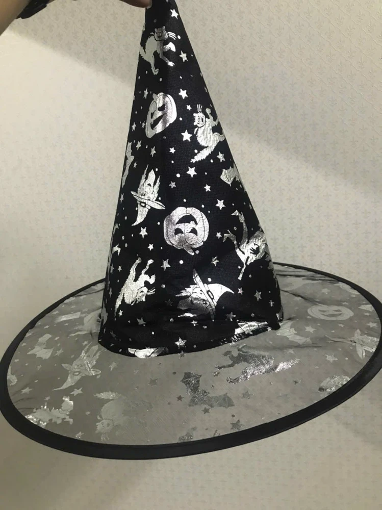 Phụ Kiện Hóa Trang Halloween Nón Phù Thủy Nhiều Màu - Loại mỏng