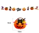 Đồ treo trang trí Halloween Set Dây Treo 9 Hình Phù Thủy Và Bí Ngô Kẹo