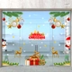 Combo Decal Trang Trí Noel Merry Christmas Tuần Lộc Vàng Và Hộp Quà Giáng Sinh