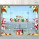 Combo Decal Trang Trí Noel Merry Christmas Gấu Trắng Và Những Người Bạn Phát Quà