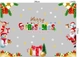 Combo Decal Trang Trí Noel Merry Christmas Gấu Trắng Và Những Người Bạn Phát Quà