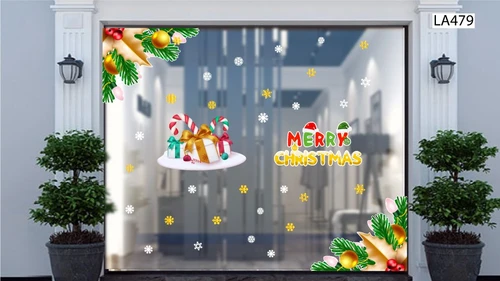 Combo Decal Trang Trí Noel Merry Chistmas Và Những Hộp Quà Sắc Màu