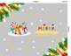 Combo Decal Trang Trí Noel Merry Christmas Và Những Hộp Quà Sắc Màu