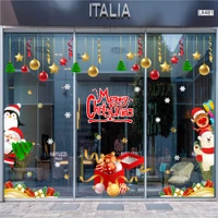 Combo Decal Trang Trí Noel Hộp Quà Quả Châu Lấp Lánh Và Ông Già Noel