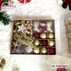Đồ trang trí noel hộp quả châu ngôi sao nhiều họa tiết