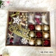 Đồ trang trí noel hộp quả châu ngôi sao nhiều họa tiết
