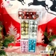 Hộp 20 quả châu 5cm họa tiết kim tuyến nhiều màu trang trí noel