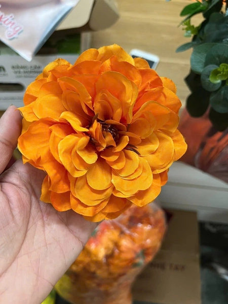 Đầu hoa Thược Dược Tròn phụ kiện trang trí hoa