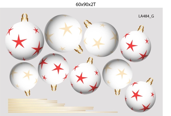 Combo Decal Trang Trí Noel Thành Phố Tuyết Trắng Và Ông Già Noel Phát Quà