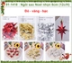 Hộp 12 ngôi sao 8cm nhiều màu trang trí noel