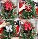 Chuông đôi 8cm kèm nơ và chữ merry trang trí noel