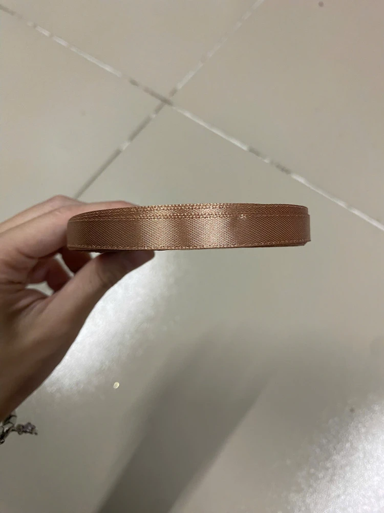 Cuộn Ruy Băng Lụa Trơn Màu Bản Rộng 1cm Dài 22m