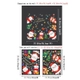Decal tĩnh điện 2 mặt trang trí noel Ông Già Noel và Những Hộp Quà