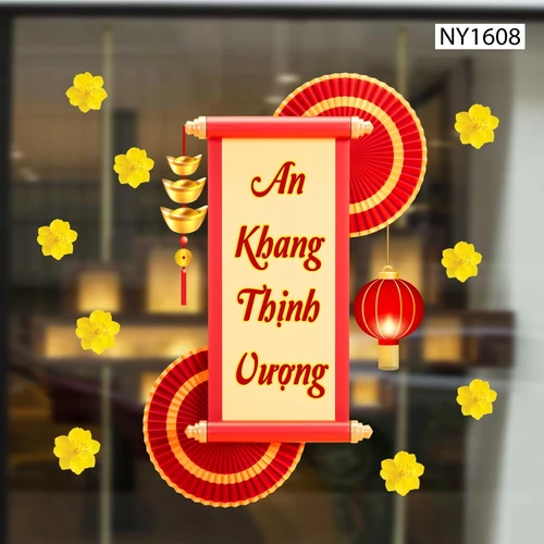 Decal Trang Trí Tết An Khang Thịnh Vượng