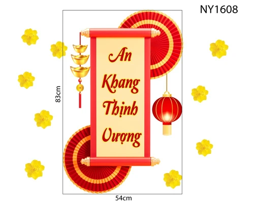Decal Trang Trí Tết An Khang Thịnh Vượng