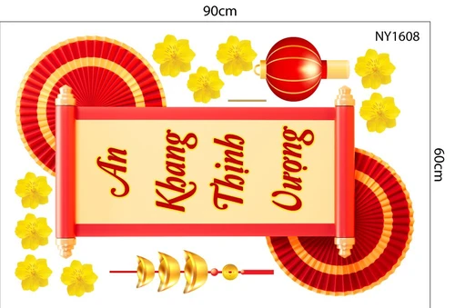 Decal Trang Trí Tết An Khang Thịnh Vượng