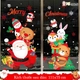 Decal tĩnh điện 2 mặt trang trí noel Ông Già Noel và Những Người Bạn Đi Phát Quà