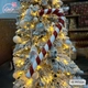 Kẹo cây Dài 60cm bản rộng 5cm trang trí noel