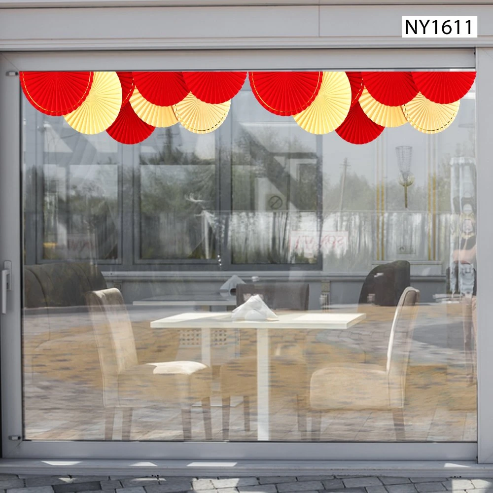 Decal Trang Trí Tết cánh quạt góc chân tường