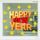 Decal Trang Trí Tết Happy New Year Vàng Đỏ