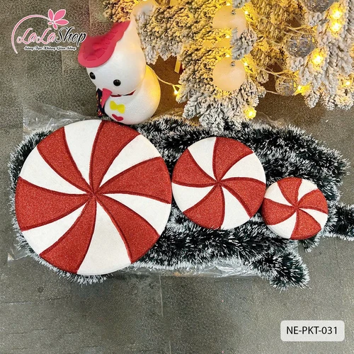 Kẹo tròn trang trí Noel