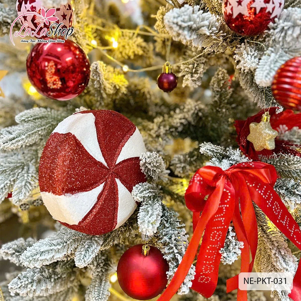 Kẹo tròn trang trí Noel