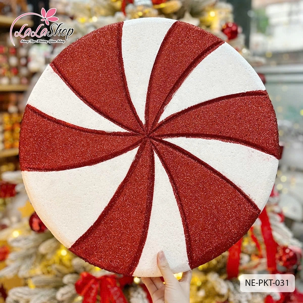Kẹo tròn trang trí Noel