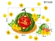 Decal Trang Trí Tết dưa hấu đỏ lộc