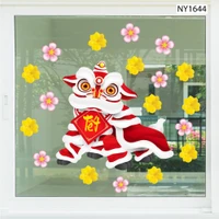 Decal Trang Trí Tết lân đón Xuân