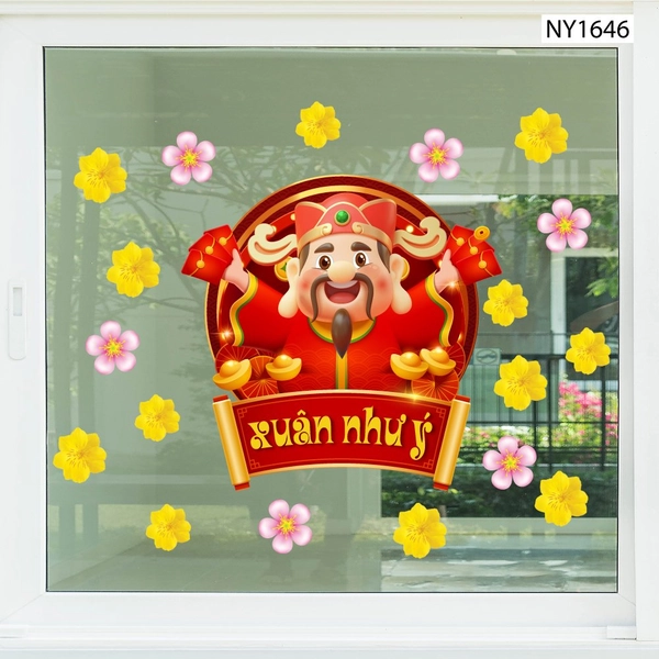 Decal Trang Trí Tết Xuân Như Ý