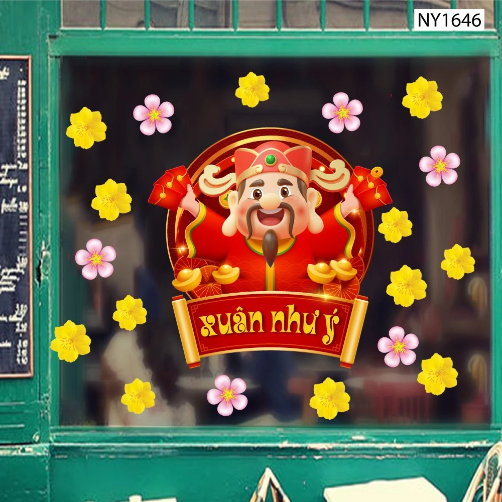 Decal Trang Trí Tết Xuân Như Ý