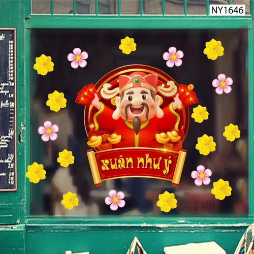 Decal Trang Trí Tết Xuân Như Ý