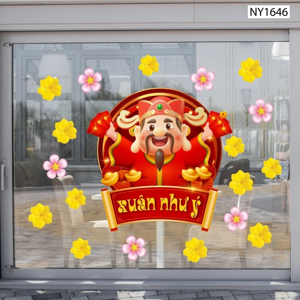 Decal Trang Trí Tết Xuân Như Ý