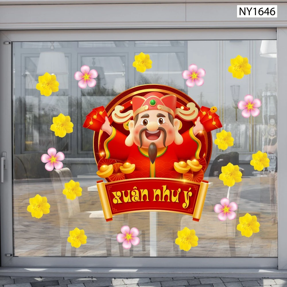 Decal Trang Trí Tết Xuân Như Ý