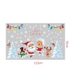 Decal tĩnh điện 2 mặt trang trí noel ông già noel và cây thông trắng