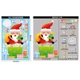 Combo 6 Tấm Decal Tĩnh Điện 2 Mặt Trang Trí Noel Quả Cầu Người Tuyết Và Ông Già Noel