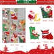 Combo 9 Tấm Decal Tĩnh Điện 2 Mặt Trang Trí Ông Già Noel Và Những Món Quà Đáng Yêu