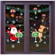 Decal Tĩnh Điện 2 Mặt Trang Trí Noel Tuần Lộc Và Ông Già Noel Chào Đón Giáng Sinh