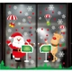 Decal Tĩnh Điện 2 Mặt Trang Trí Noel Tuần Lộc Và Ông Già Noel Chào Đón Giáng Sinh