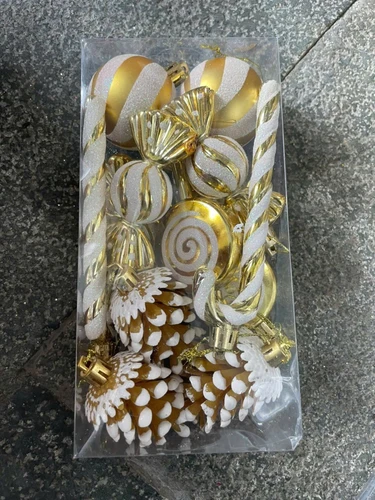 Hộp châu kẹo nhiều họa tiết treo trang trí noel