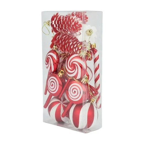 Hộp châu kẹo nhiều họa tiết treo trang trí noel