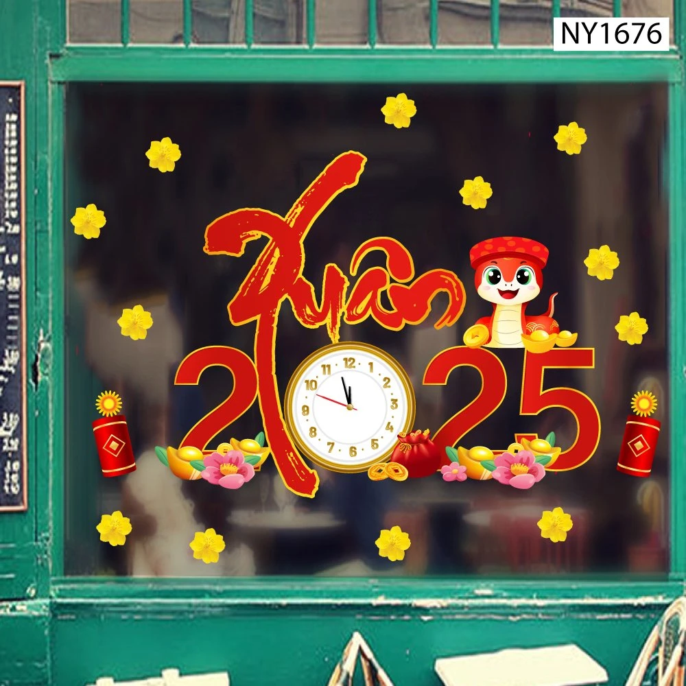 Decal Trang Trí Tết thời khắc đón giao thừa