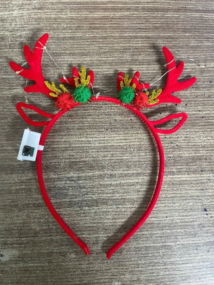 Băng đô sừng tuần lộc phụ kiện trang trí noel