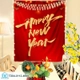 Tranh Vải Treo Tường Trang Trí Tết Happy New Year Đón Chào Năm Mới