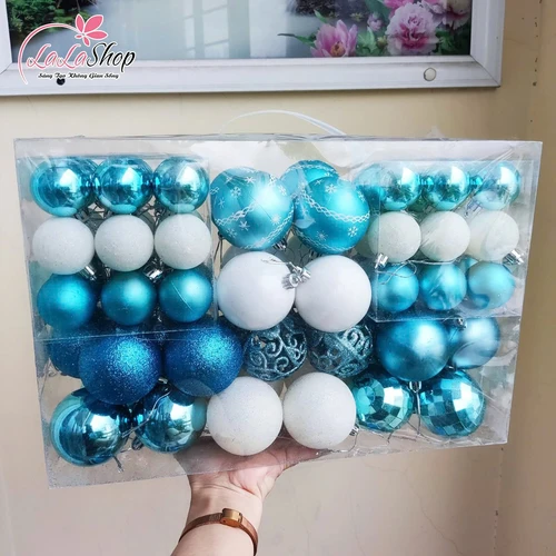 Hộp Quả Châu Xanh Trang Trí Cây Thông Noel Nhiều Họa Tiết Và Kích Thước