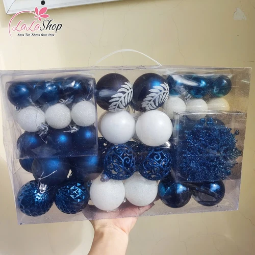 Hộp Quả Châu Xanh Trang Trí Cây Thông Noel Nhiều Họa Tiết Và Kích Thước