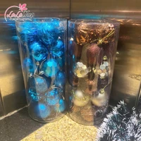 Hộp 24 Quả Châu 6cm Nhiều Họa Tiết Lung Linh Trang Trí Noel