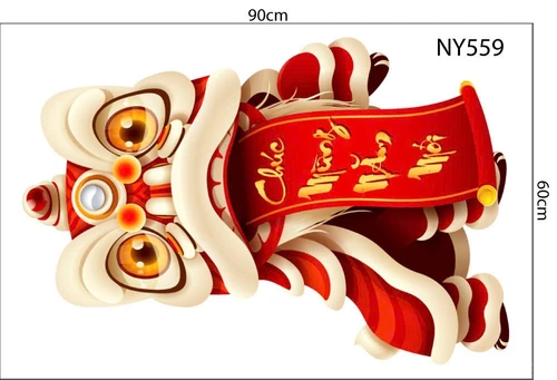 Combo Decal Trang Trí Tết Ất Tỵ an khang như ý