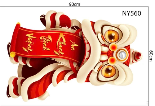 Combo Decal Trang Trí Tết Ất Tỵ an khang như ý