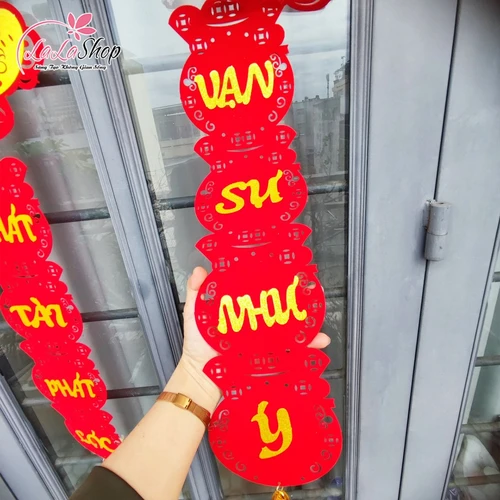 Cặp câu đối thần tài may mắn 1m15 Phát tài phát lộc - Vạn sự như ý